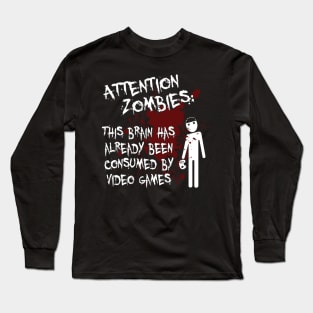 Attention Zombies Long Sleeve T-Shirt